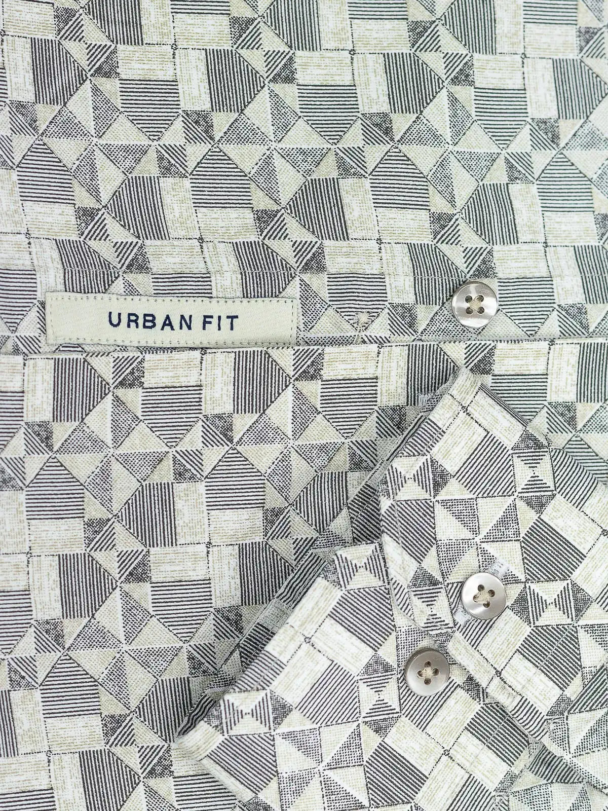Pebble Grey Origami Print