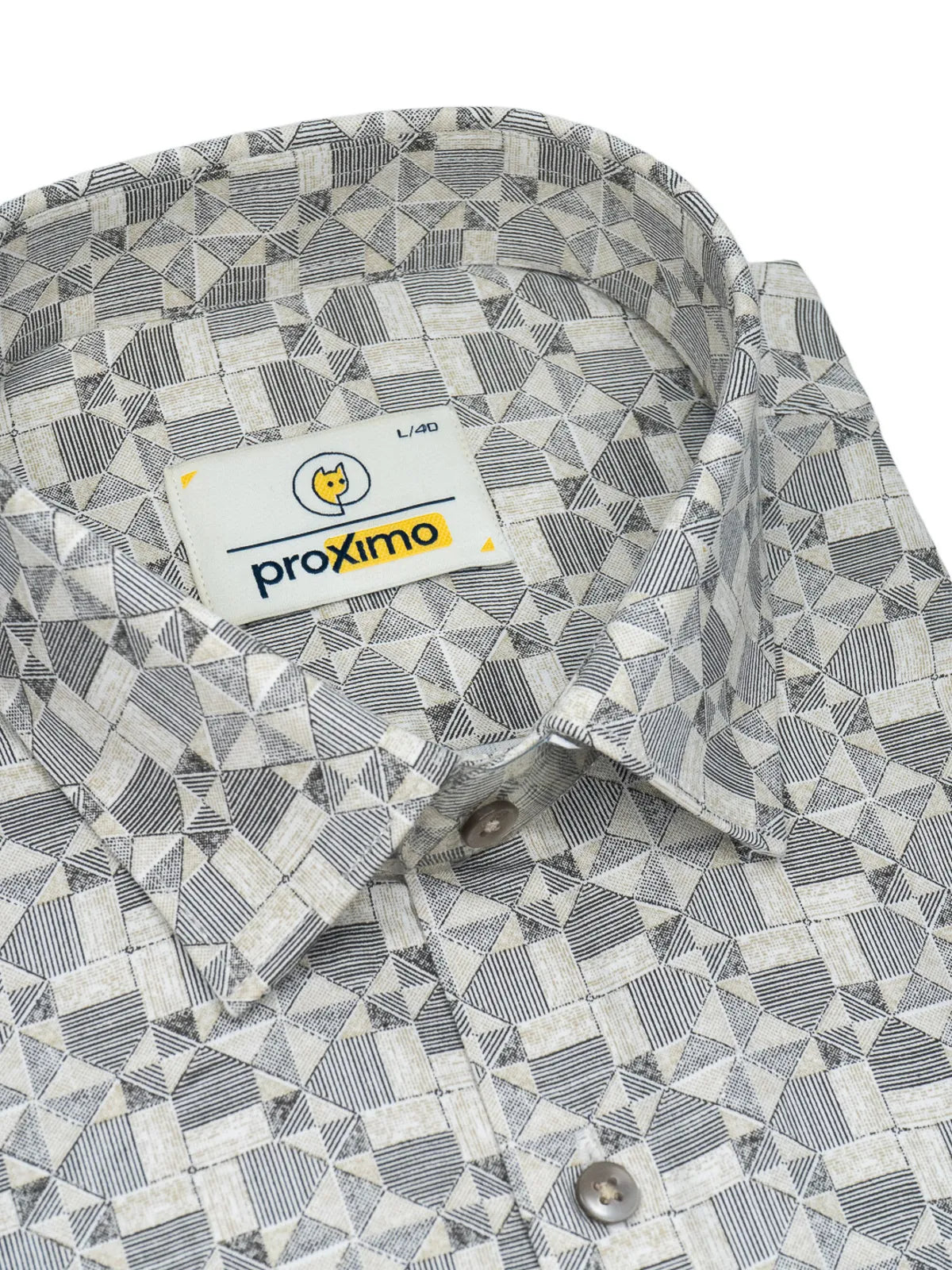 Pebble Grey Origami Print
