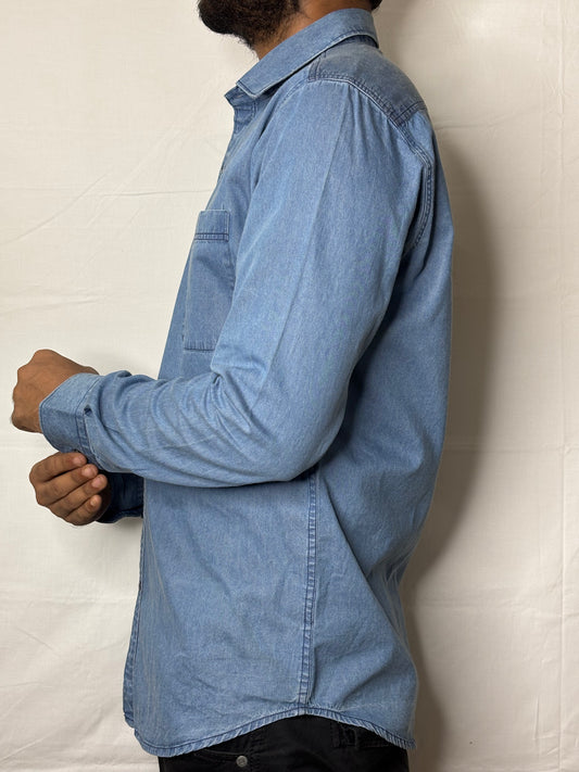 Denim Plain Shirt (light blue)