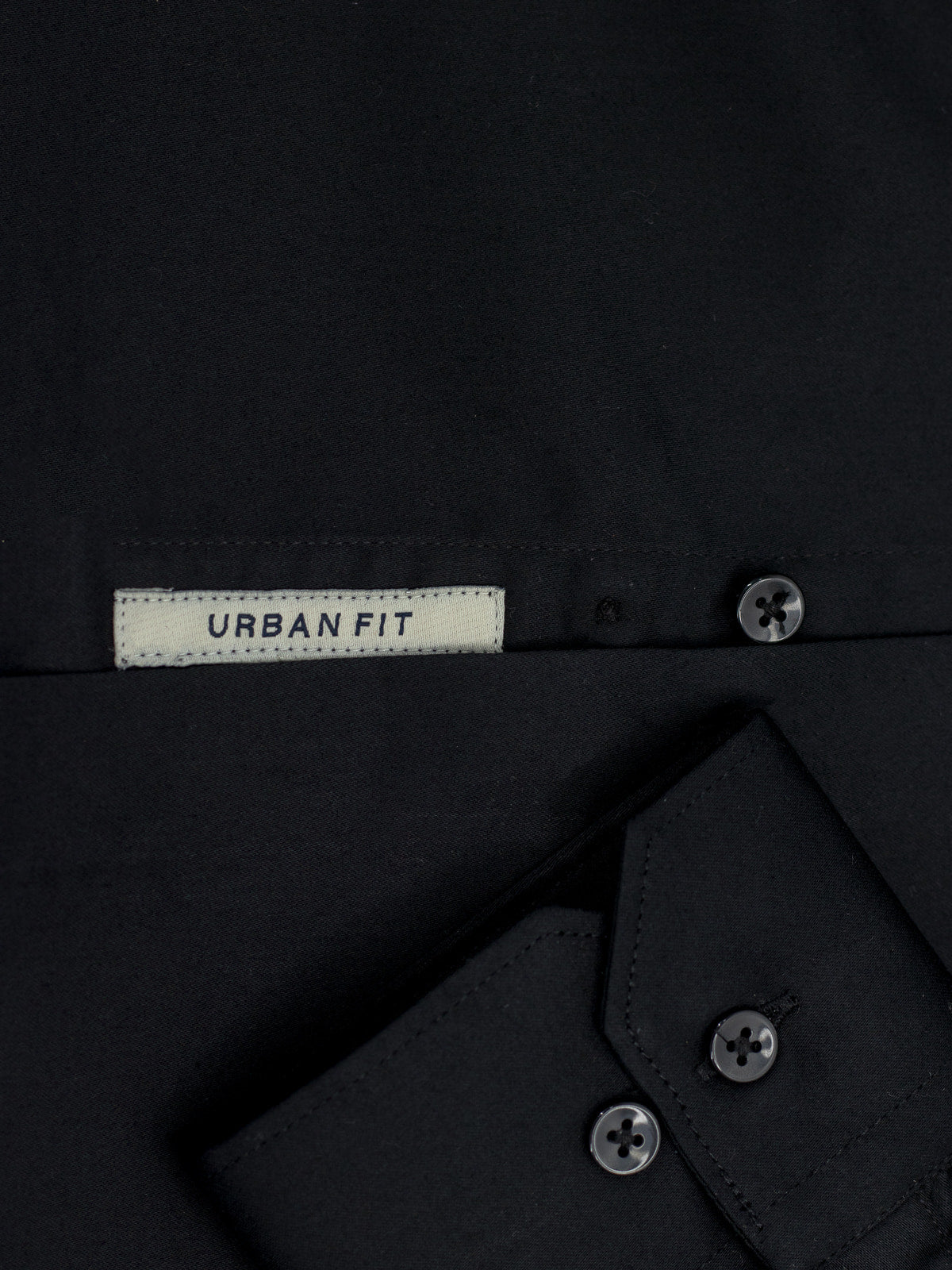 Coal Black Lycra Plain Shirt