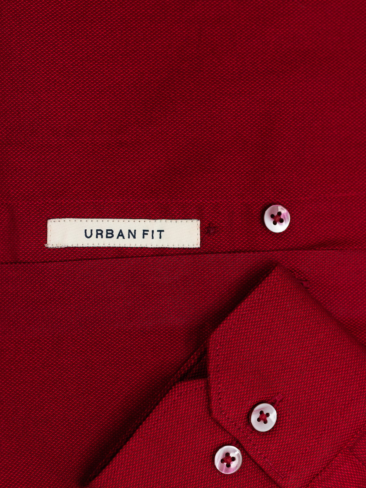 Grainline Crimson Red Plain Shirt