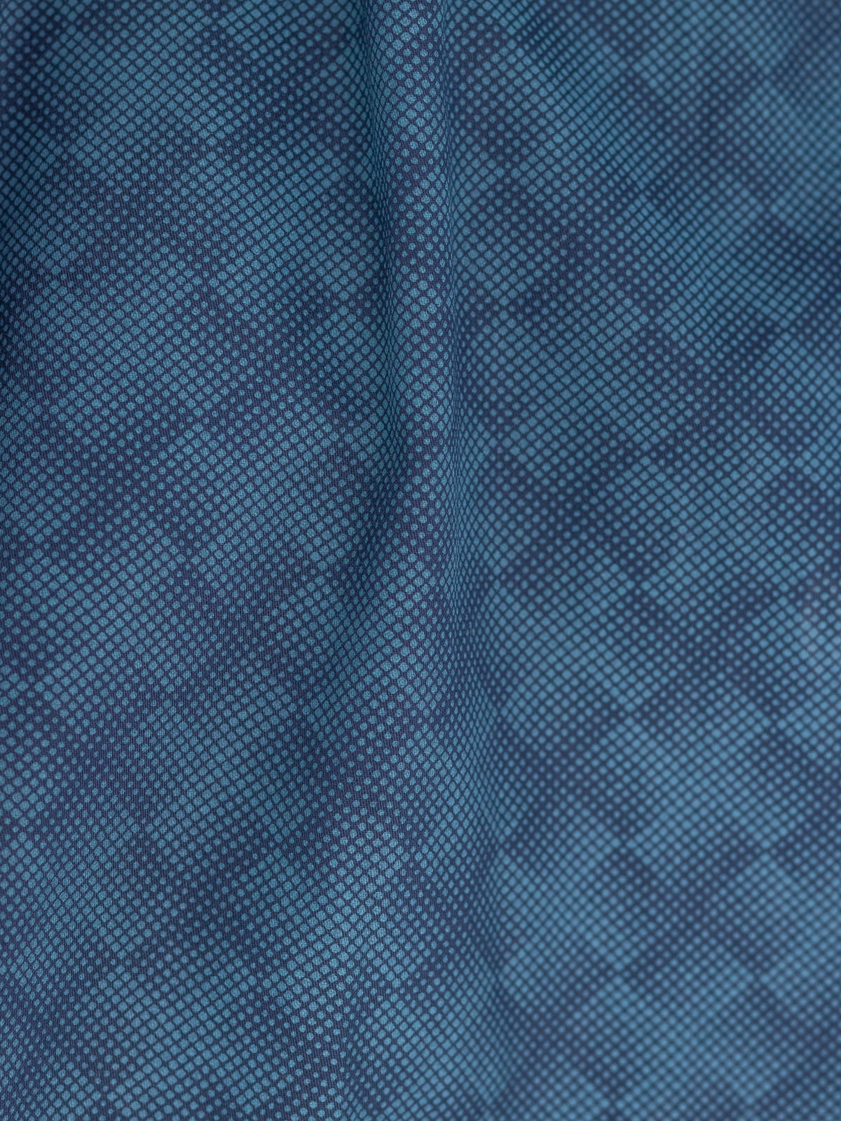 Diamond Mesh Blue Printed Shirt