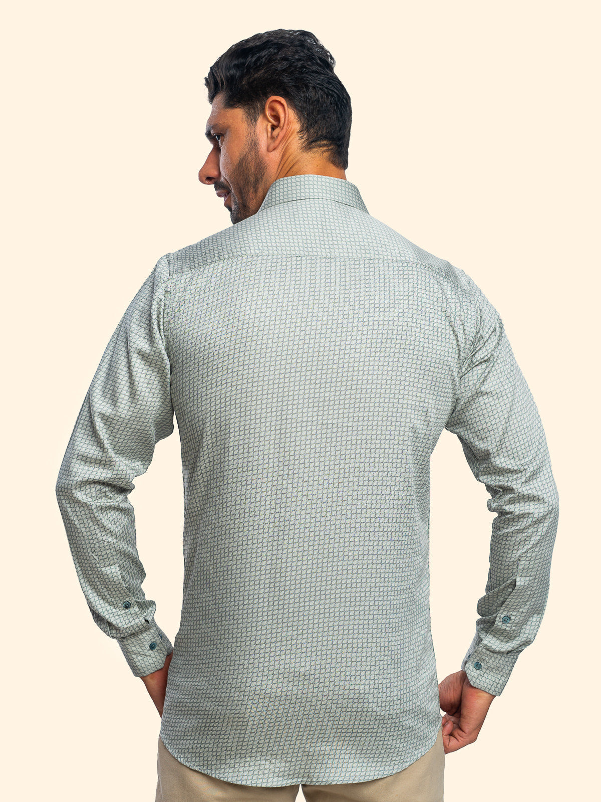 Ripple Sage Olive Printed Shirt