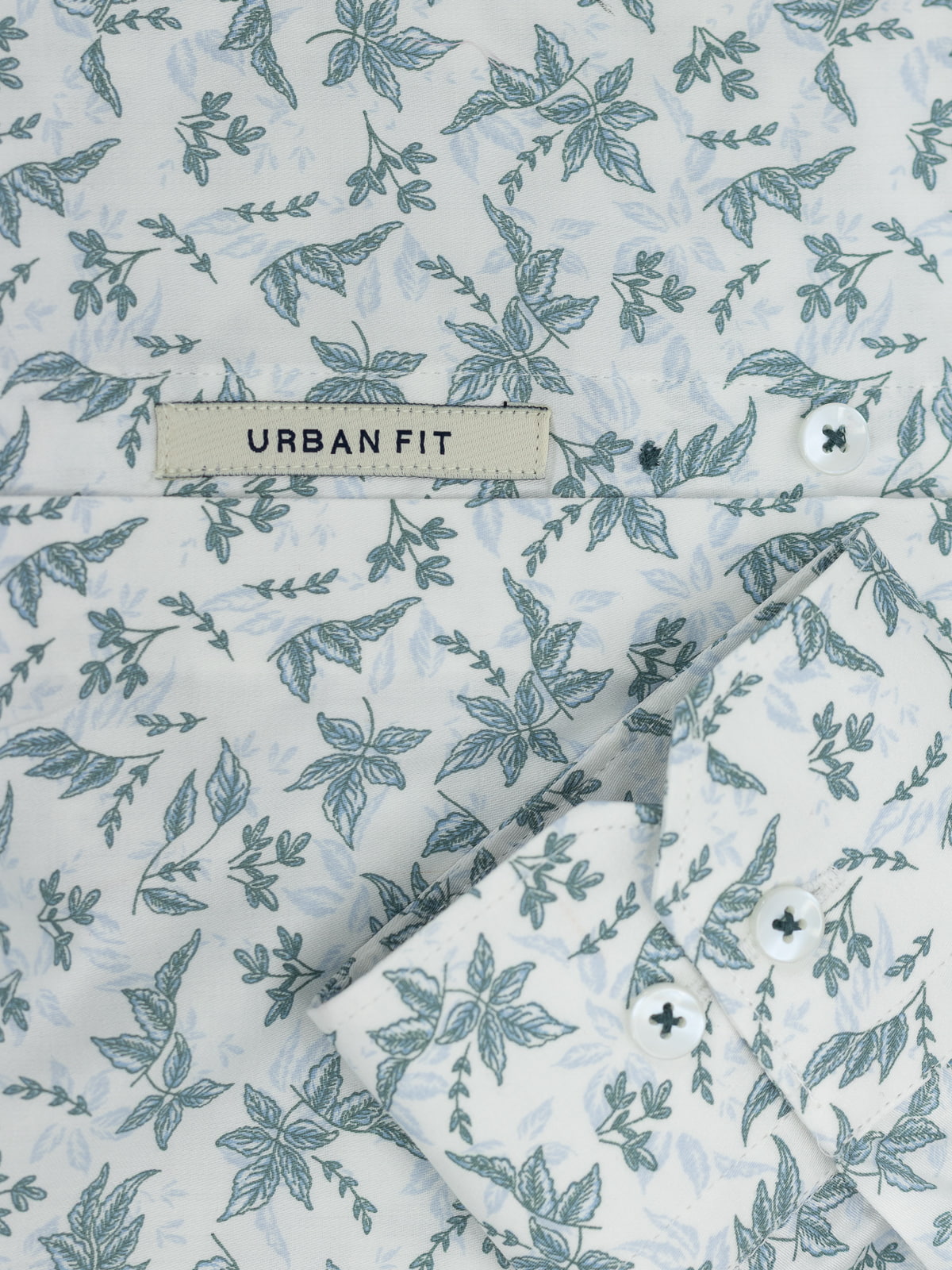 Floral-Teal Vanilla Printed Shirt