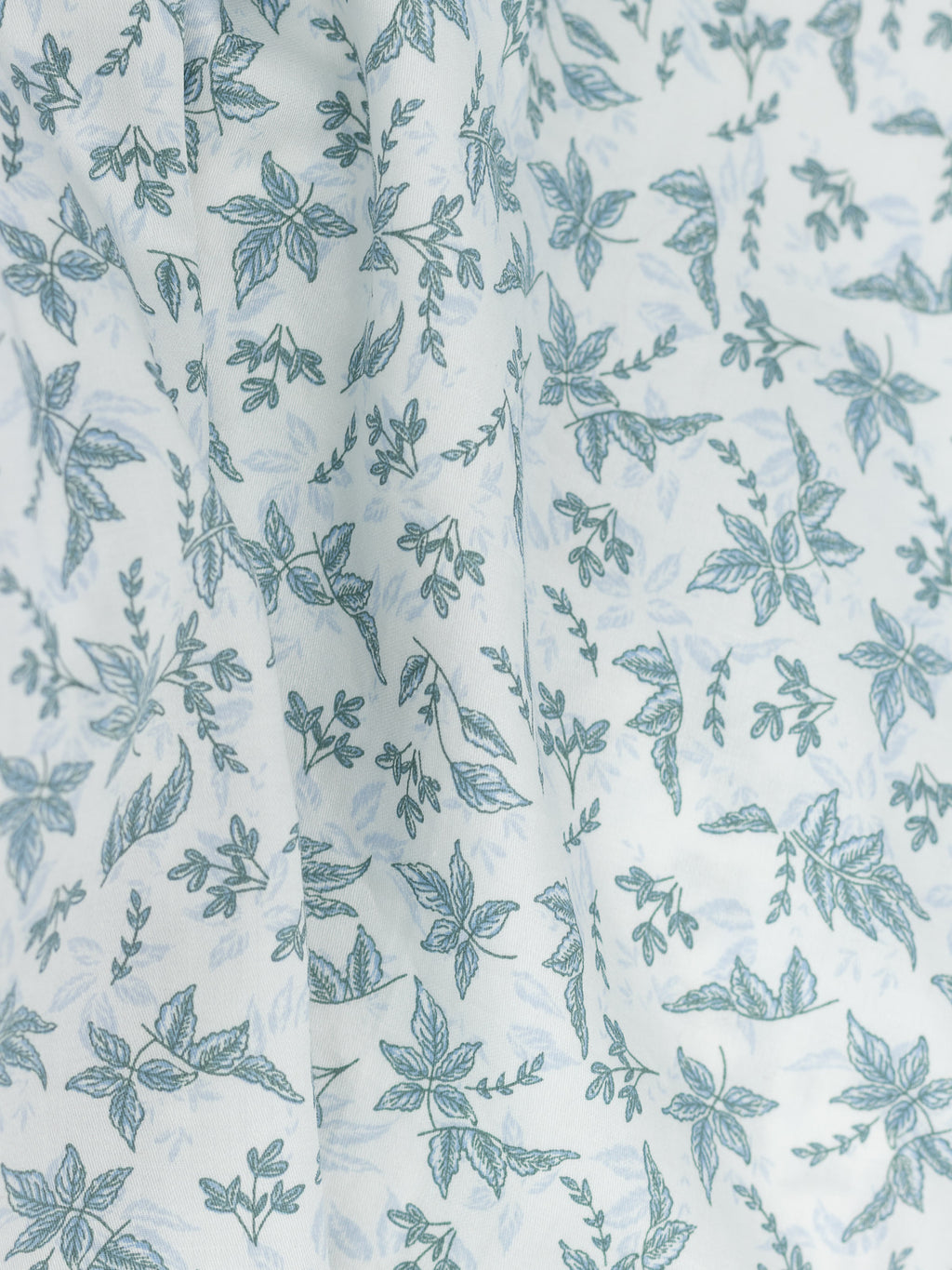 Floral Print Shirt in Teal & White