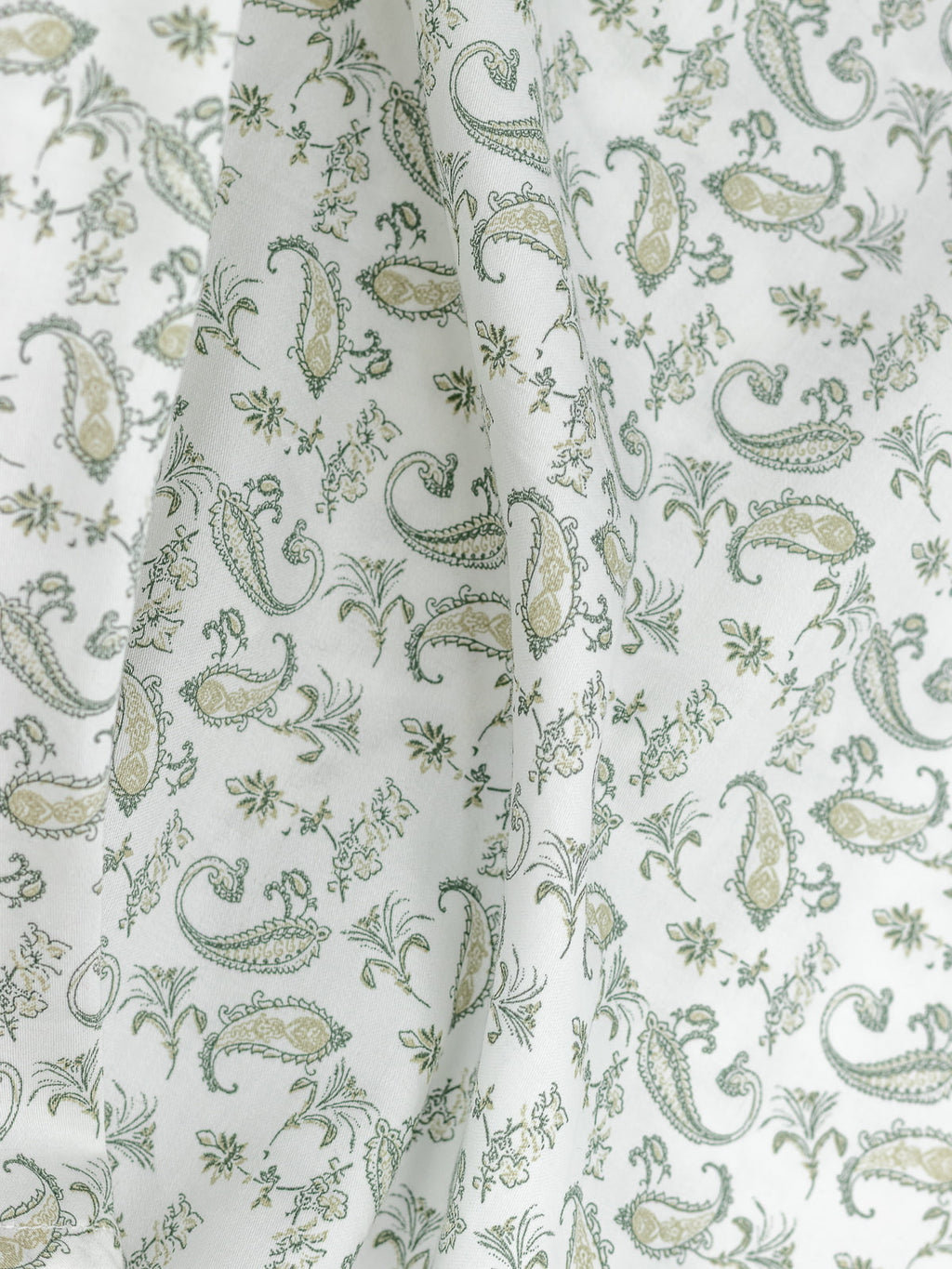 Floral Print Shirt in Green & White