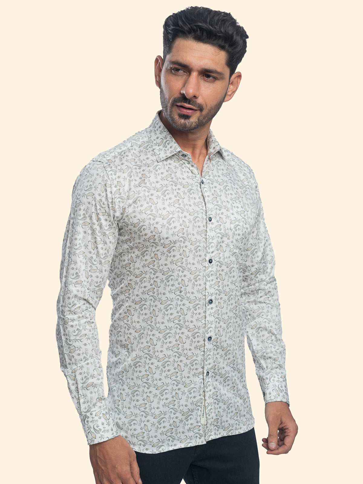 Floral-Green Vanilla Printed Shirt