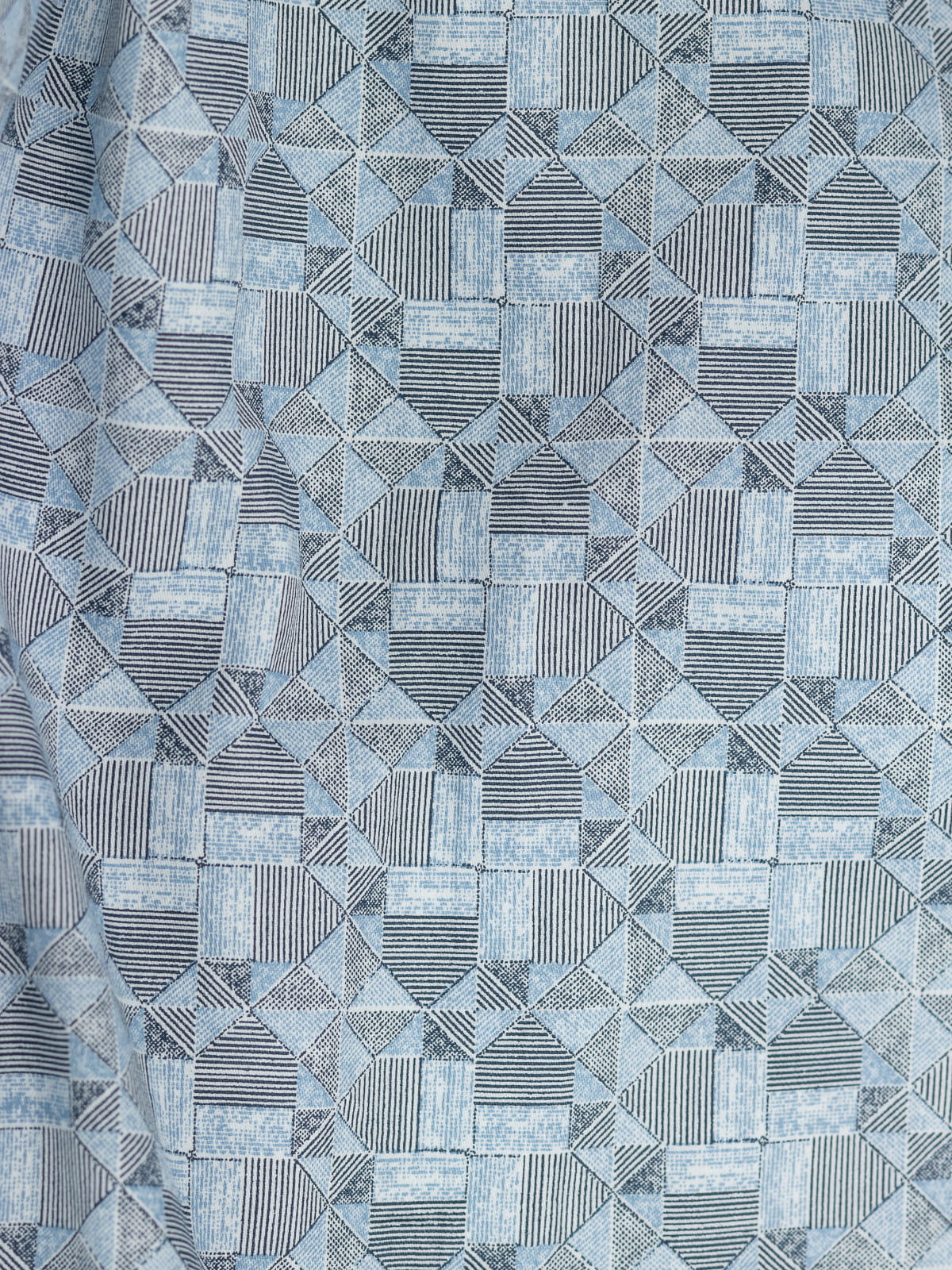 Geometric Print Shirt in Blue