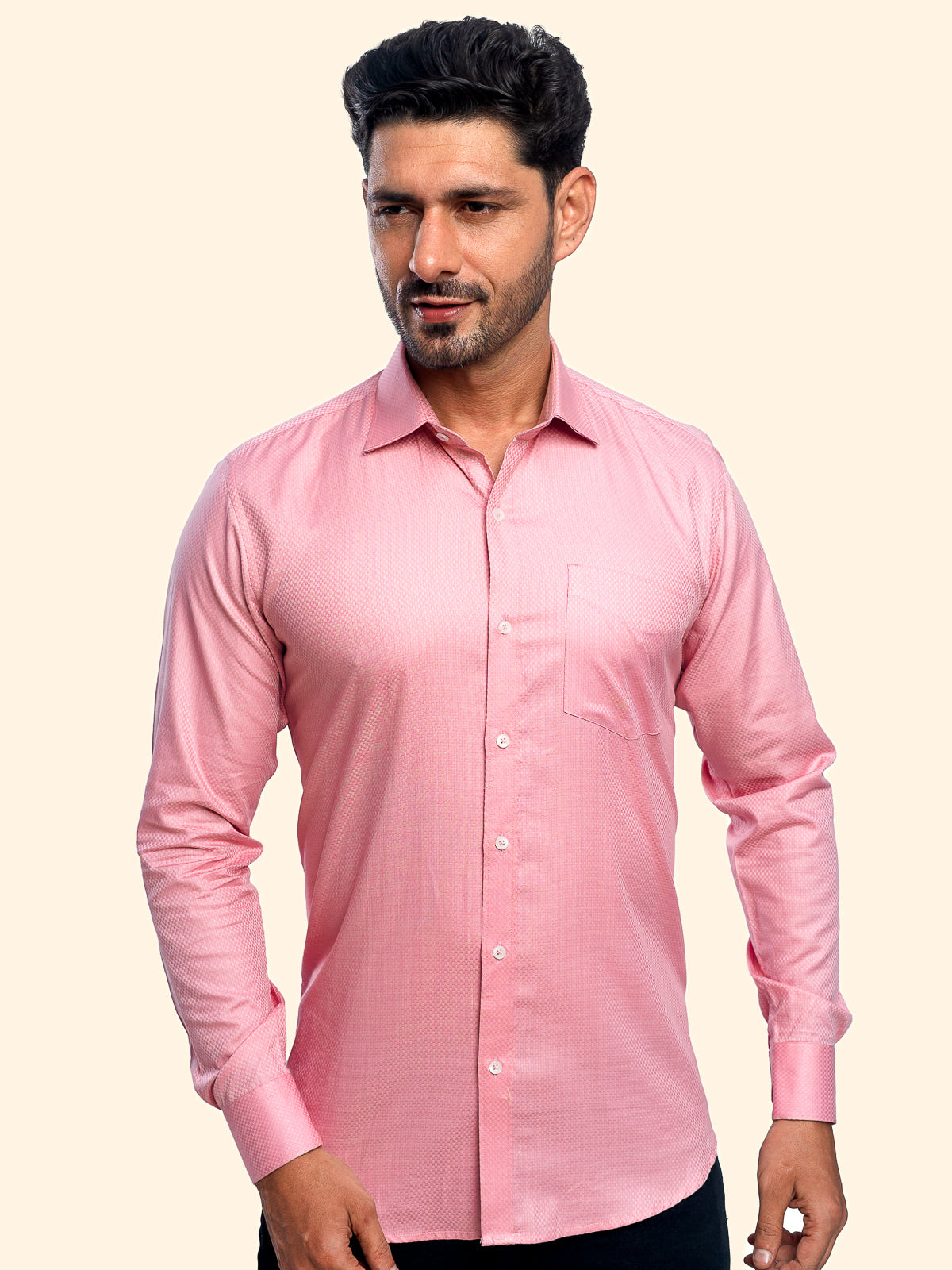 Rusty Pink Dobby Solid Shirt