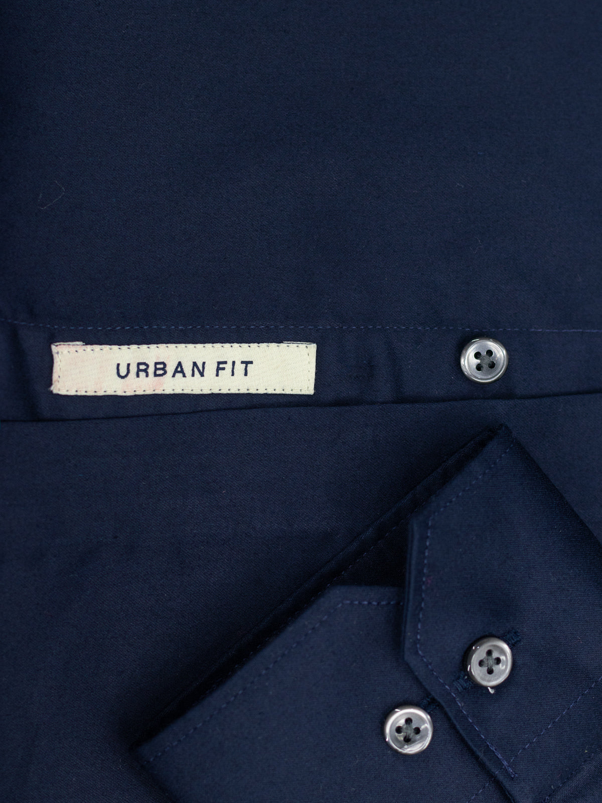 Navy Blue Lycra Plain Shirt