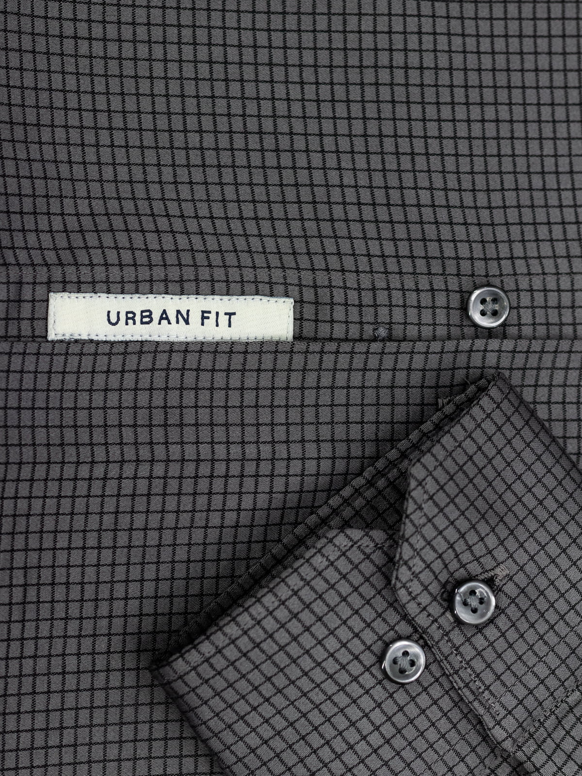 Oxford Grid Black Checked Shirt