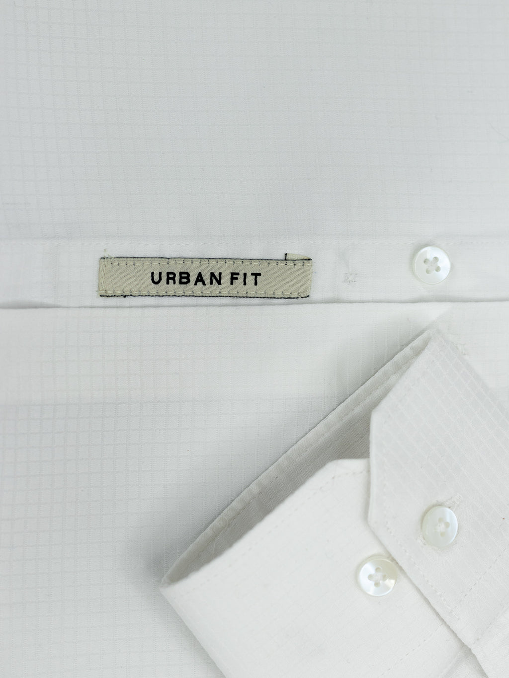 Oxford Grid White Checked Shirt