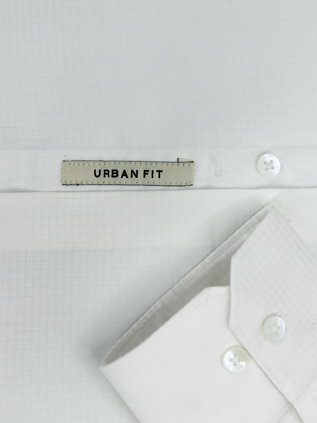 Oxford Grid White Checked Shirt