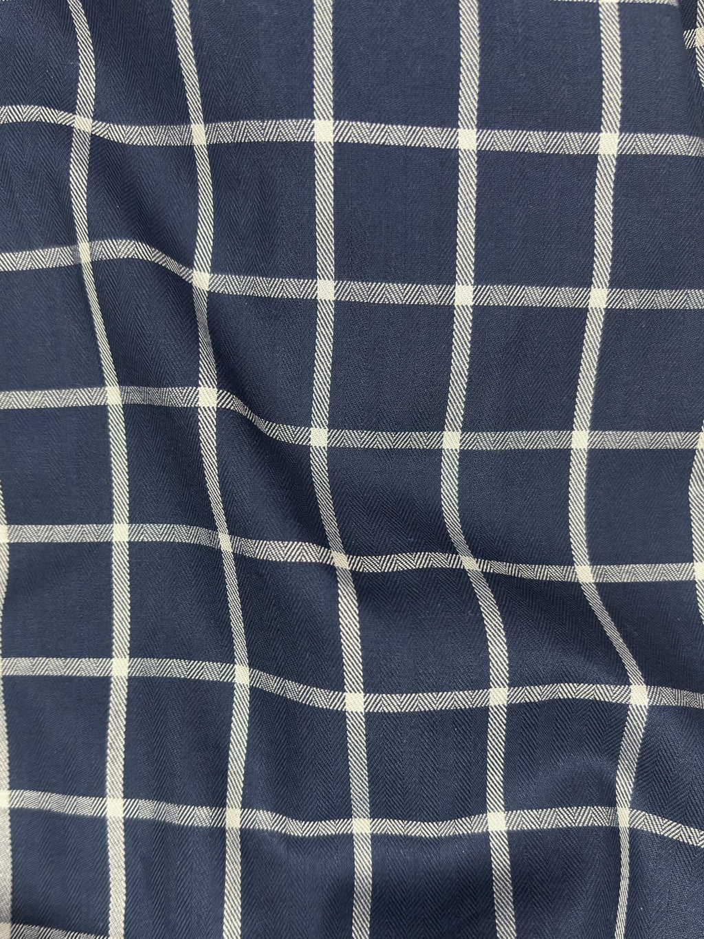 Checks Shirt in Navy Blue