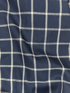 Midnight Grid Heavy-Cotton Shirt