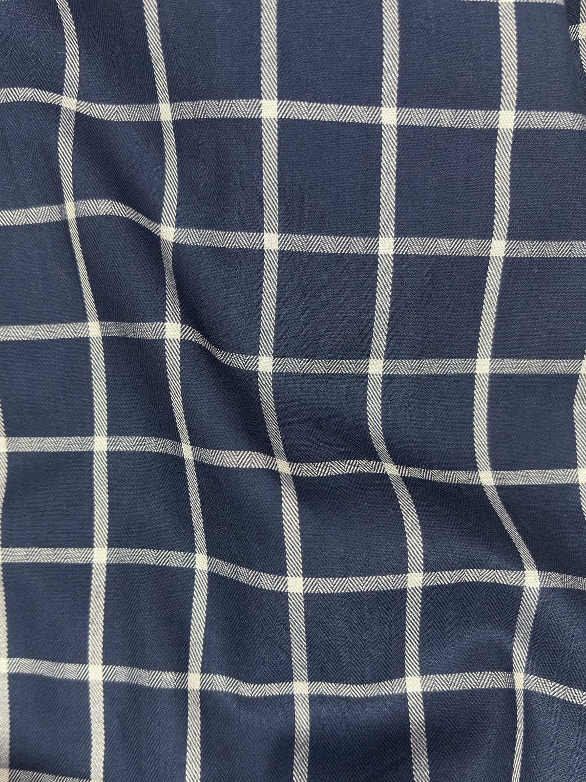 Checks Shirt in Navy Blue