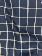 Navy Blue Windowpane Checks