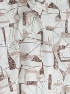 Mocha Fragment Print Shirt
