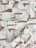Mocha Fragment Print Shirt