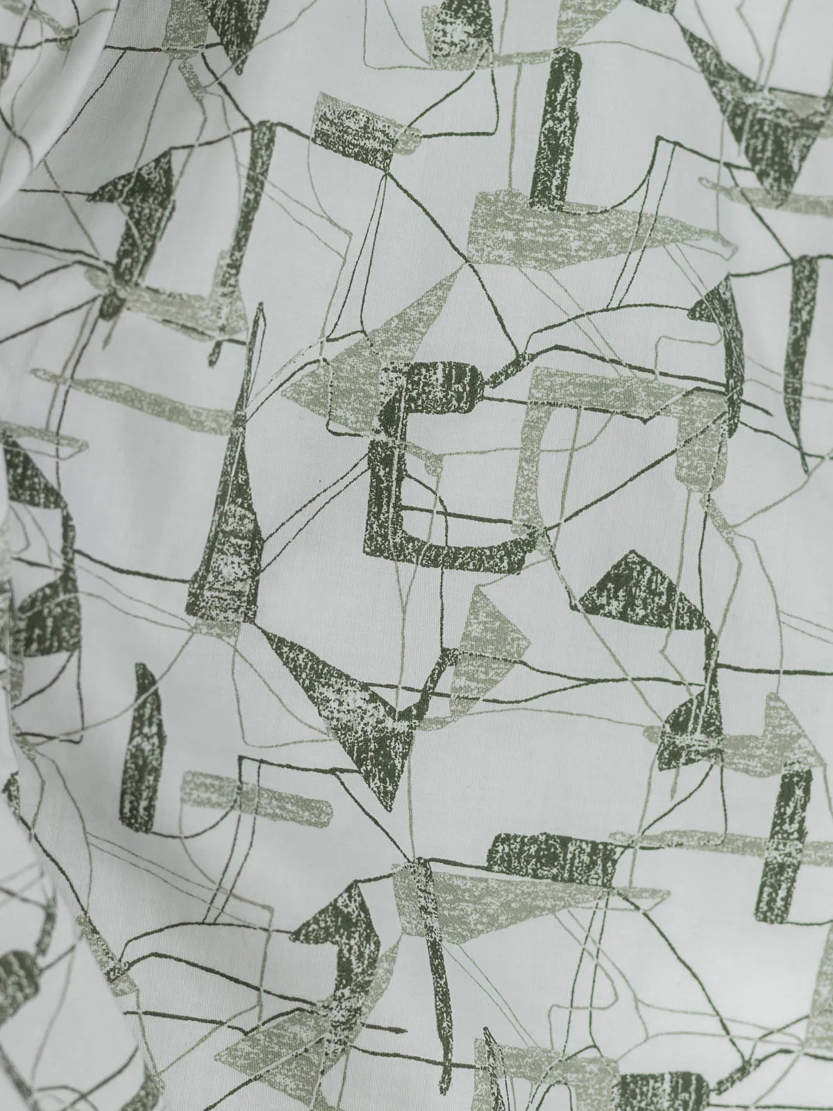 Sage Green Linear Art Print
