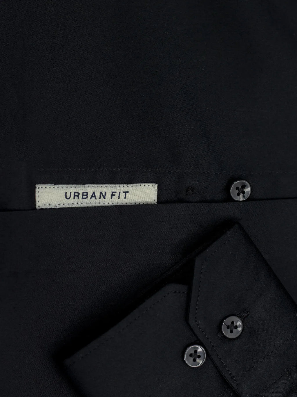 Pitch Black Solid Stretch