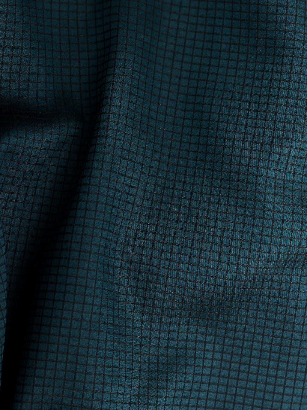 Grid Check Stretch Shirt in Ocean Blue