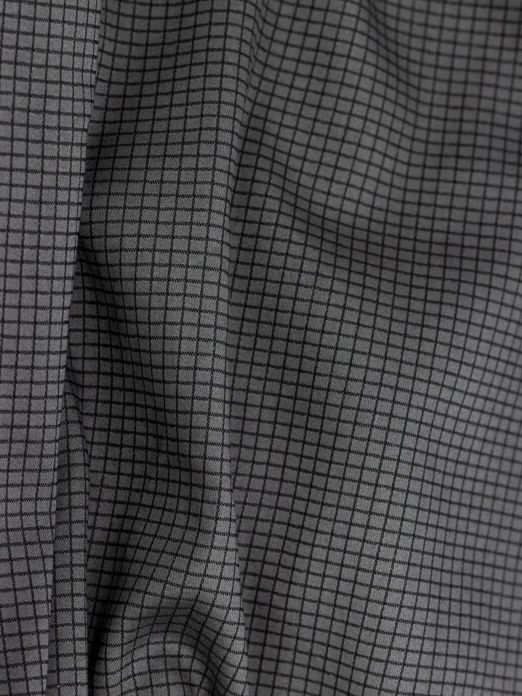 Charcoal Grey Mini Checks Stretch