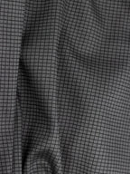 Charcoal Grey Mini Checks Stretch