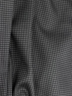 Charcoal Grey Mini Checks Stretch