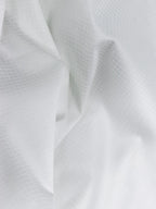 Pure White Mini Checks Stretch