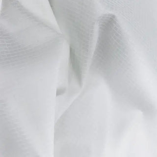 Pure White Mini Checks Stretch