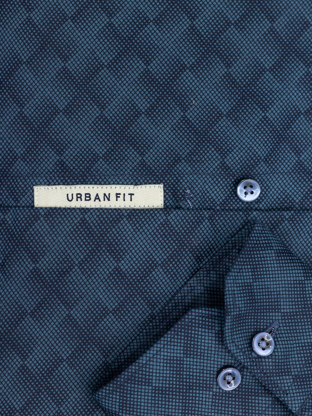 Geometric Print Shirt in Ocean Blue