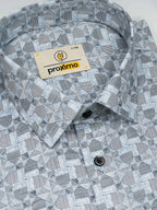 Slate Blue Origami Print