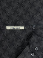 Charcoal Black Digital Pixel Print