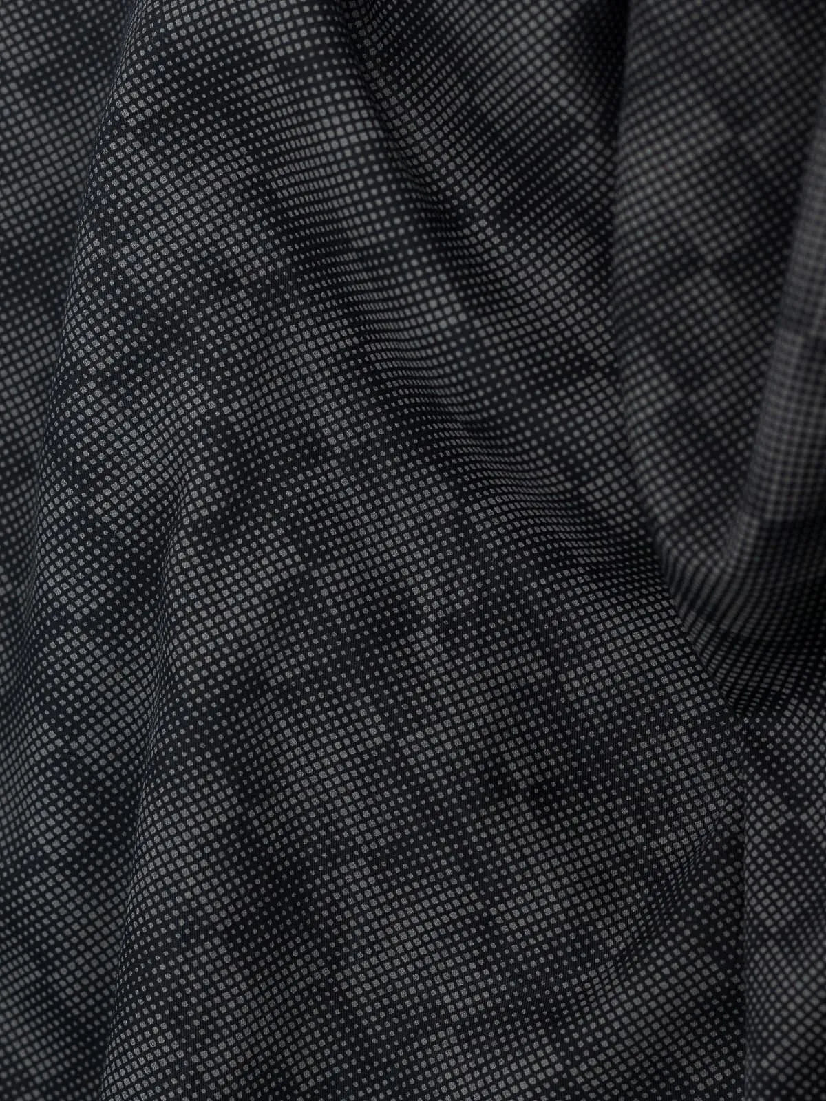 Charcoal Black Digital Pixel Print
