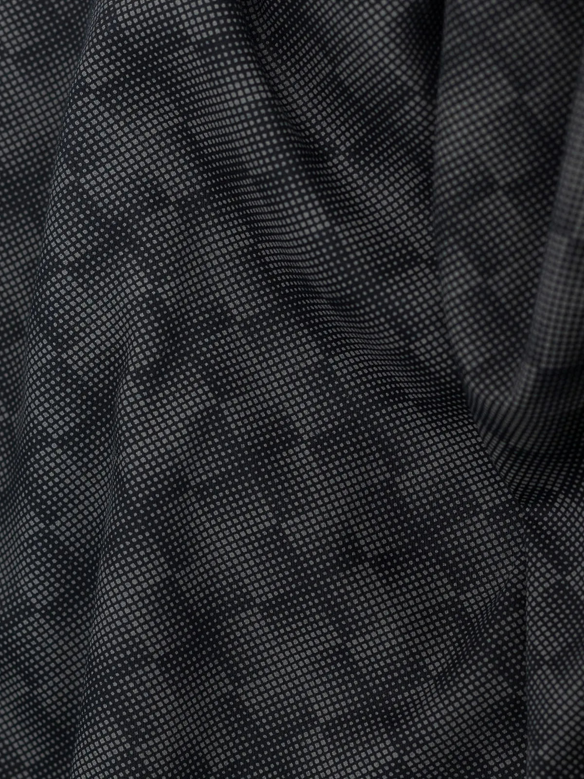 Charcoal Black Digital Pixel Print