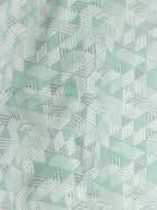 Sage Green Chevron Maze Print
