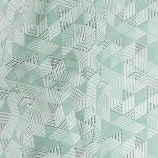 Sage Green Chevron Maze Print