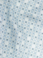 Porcelain Blue Micro Motif Print