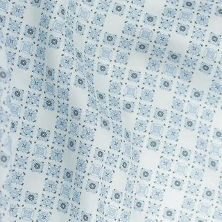 Porcelain Blue Micro Motif Print