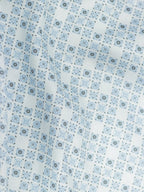 Porcelain Blue Micro Motif Print