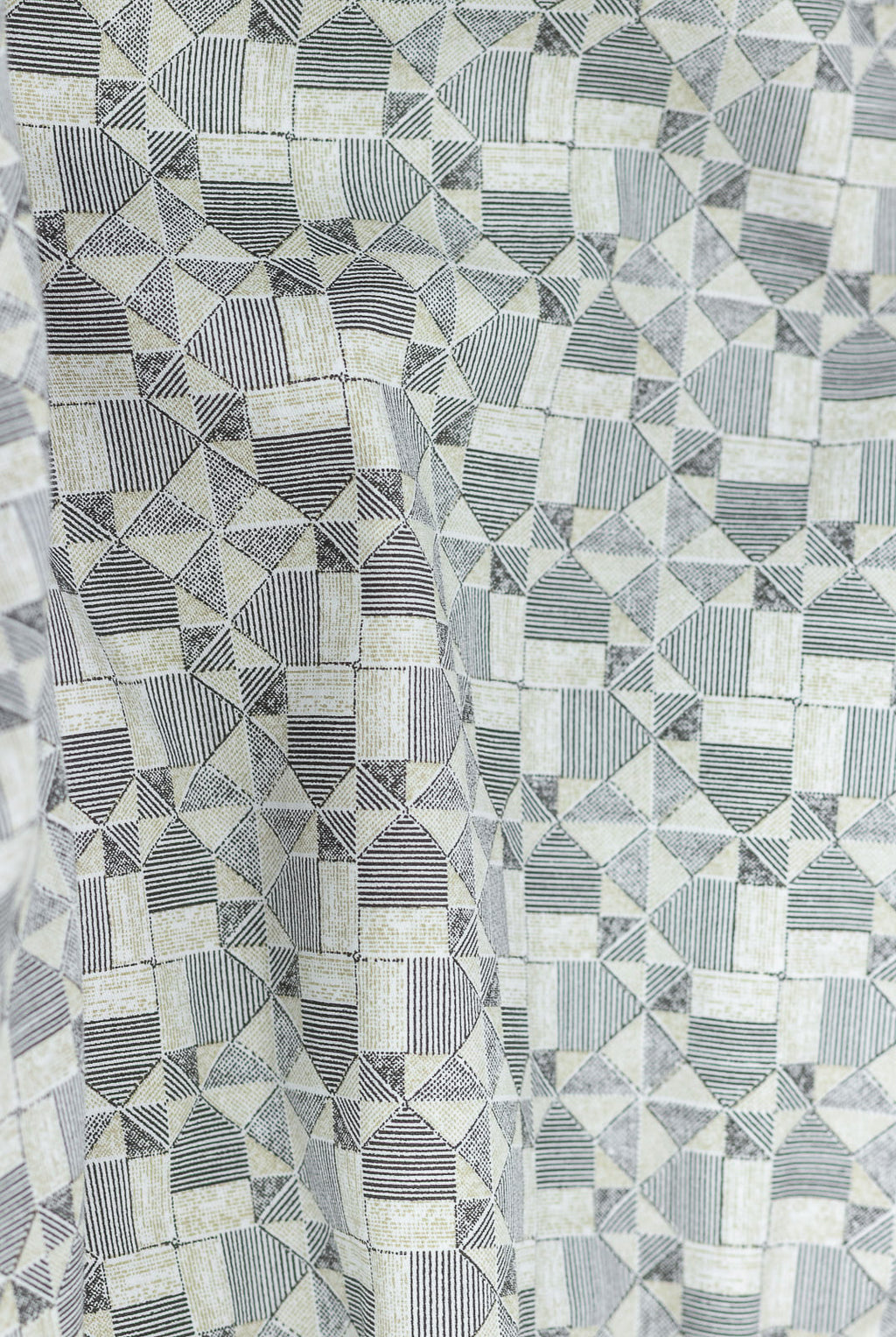 Geometric Print Shirt in Beige