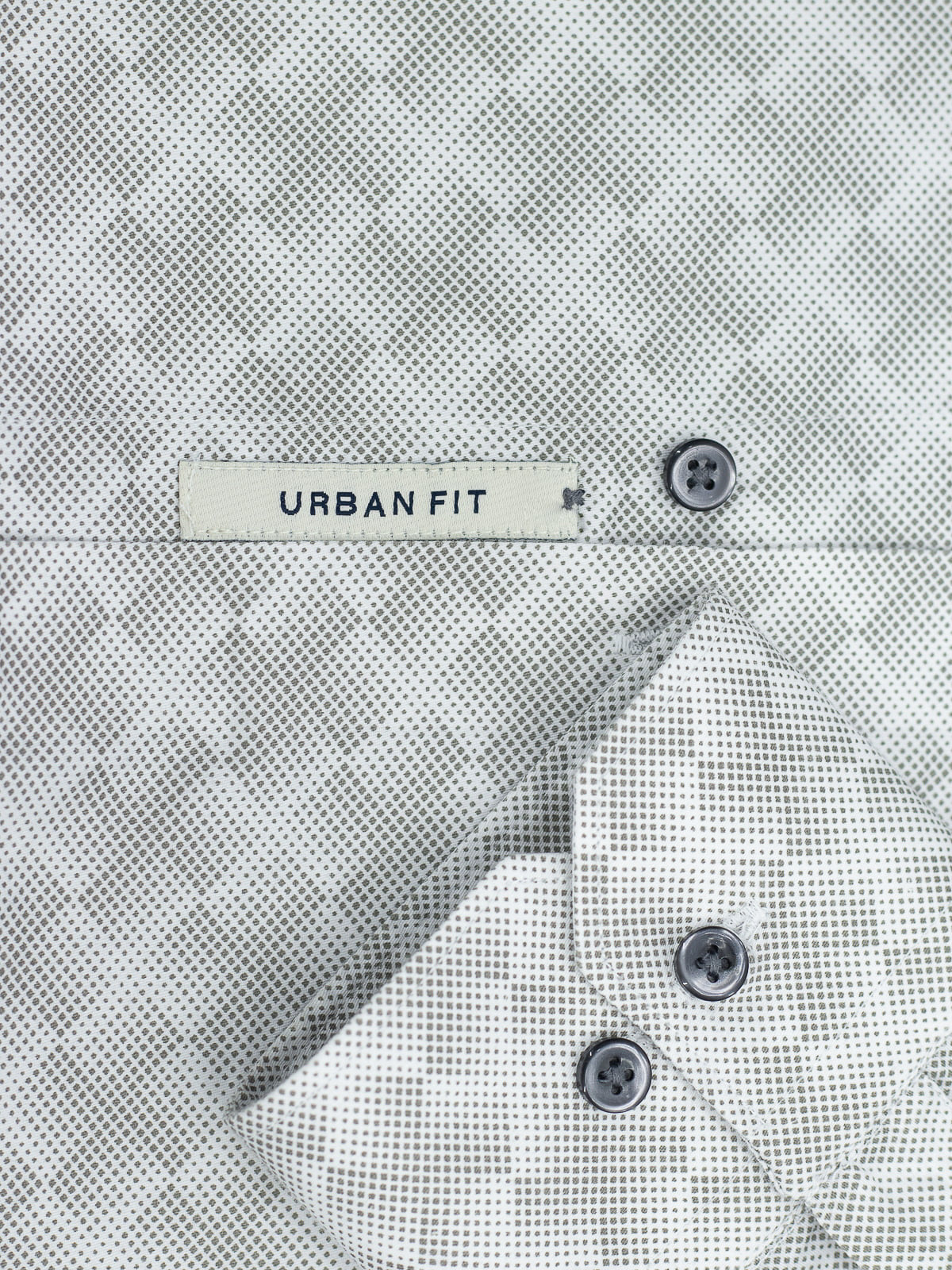 Geometric Print Shirt in Dusty Beige