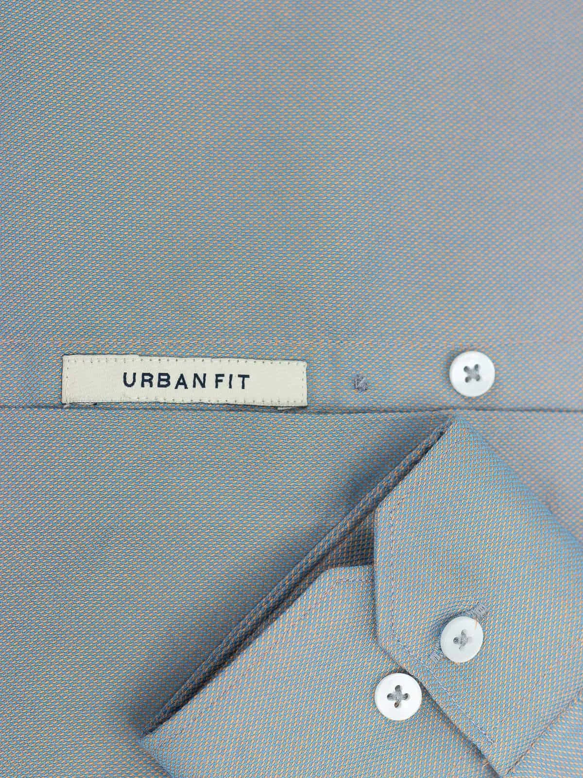 Mineral Blue Solid Textured Stretch