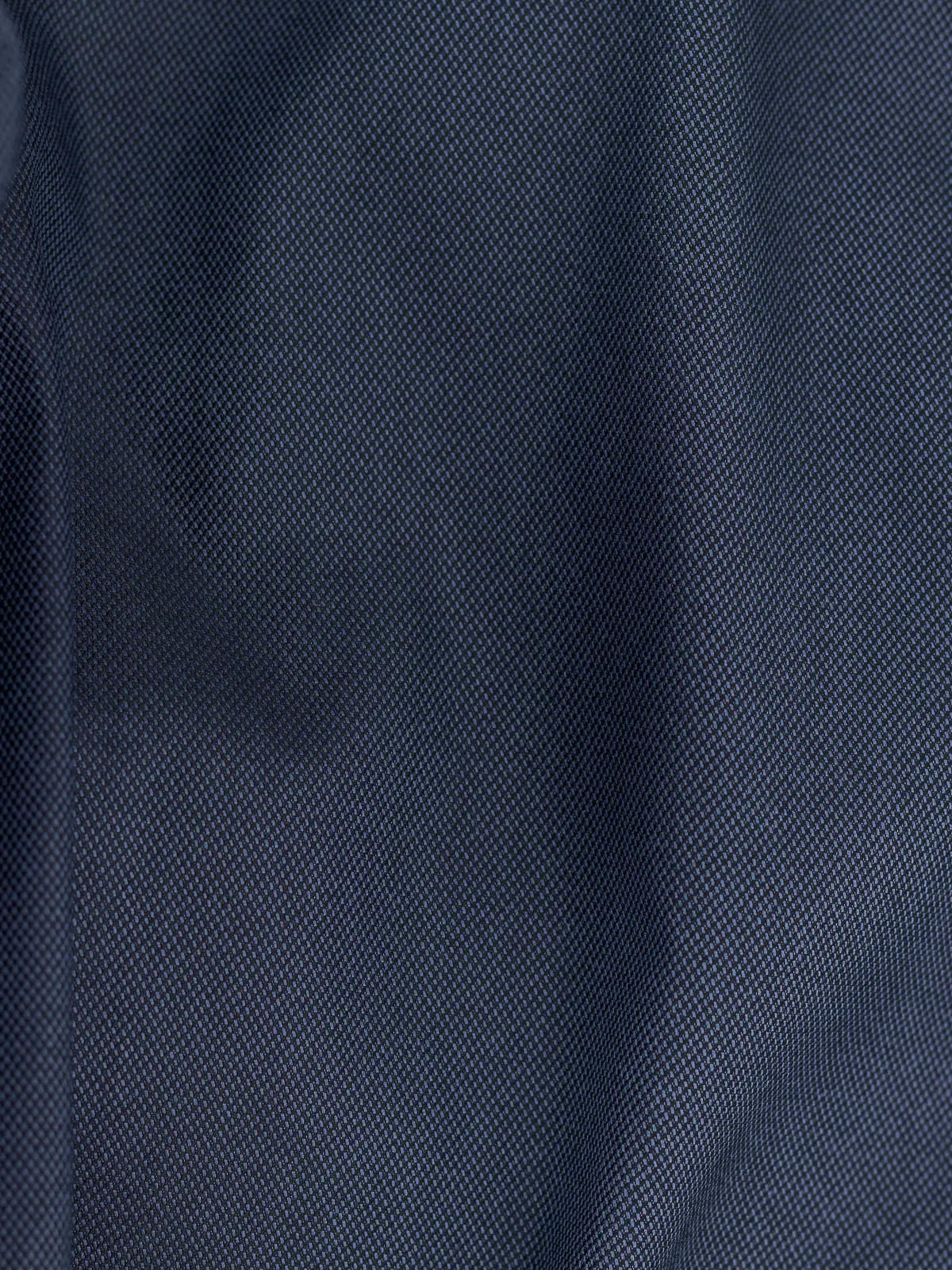 Deep Navy Solid Textured Stretch