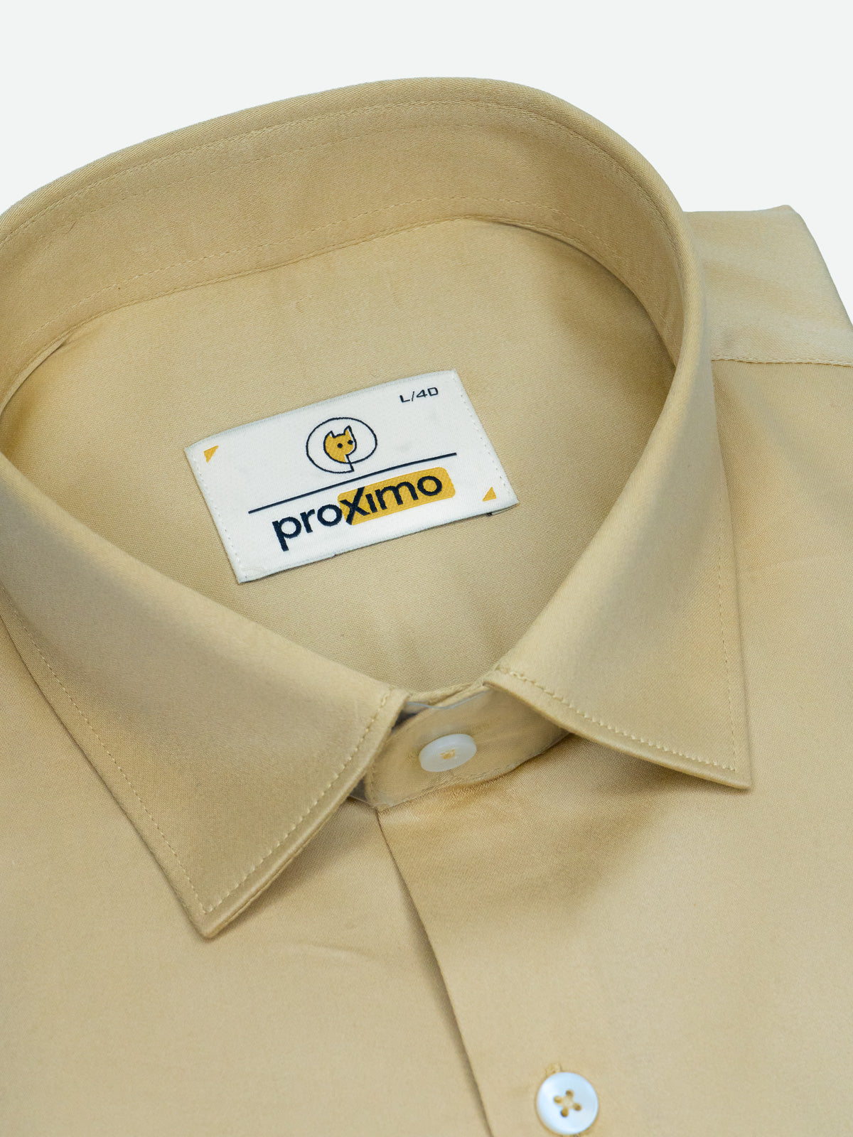 Solid Stretch Shirt in Khaki