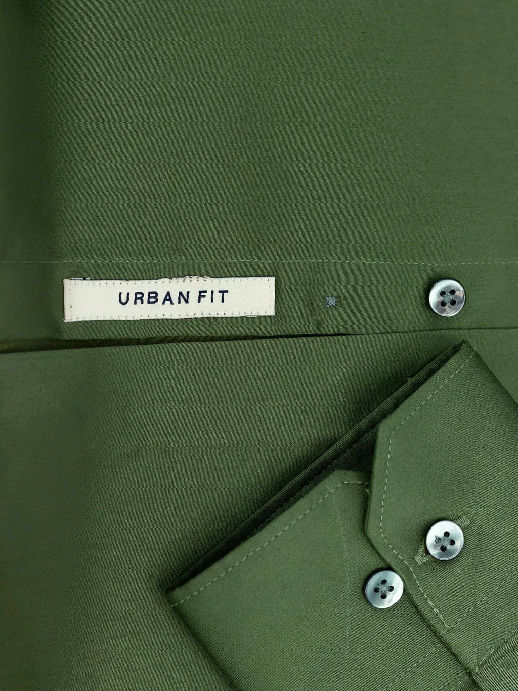 Moss Olive Solid Stretch