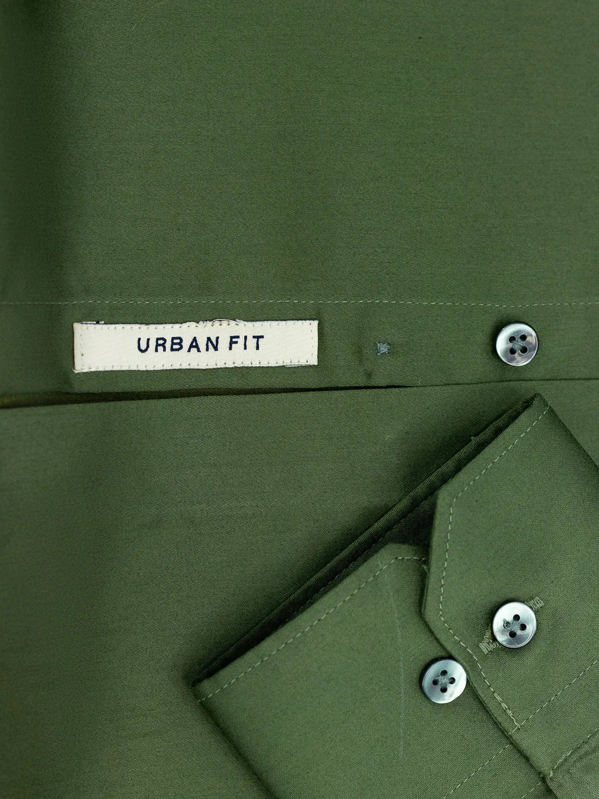 Moss Olive Solid Stretch