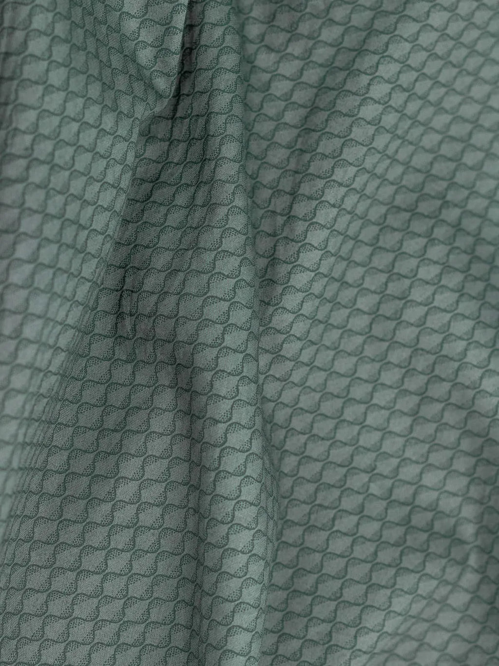Forest Olive Wave Ripple Print