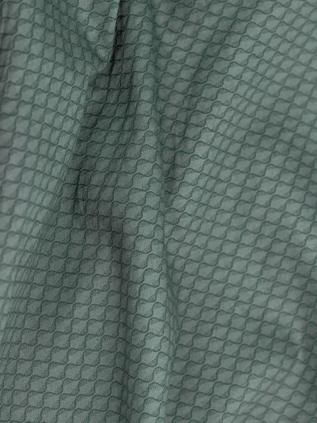 Forest Olive Wave Ripple Print